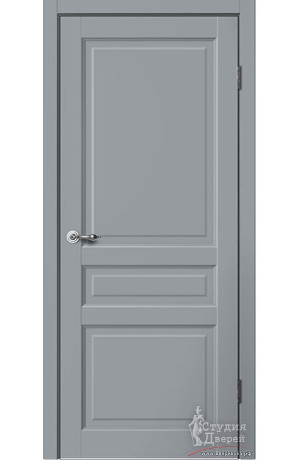 Полотно дверное C03 ПГ ПВХ эмалит серый